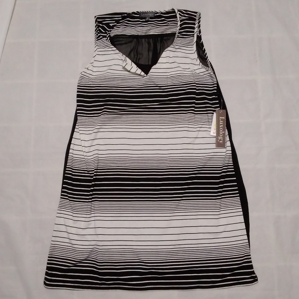 NWT Luxology Tank Dress With Slip Size 16